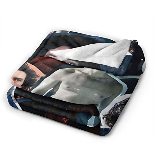 Blankets Adam Driver Kylo Ren Adam Sackler Soft and Comfortable Warm Fleece Throw Blankets Yoga Blankets Beach Blanket Picnic Blankets for Sofa Bed Camping Travel … (Black, 80"x60")