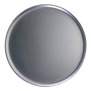 american metalcraft hactp16 coupe style pan, heavy weight, 14 gauge thickness, 16" dia., aluminum, silver