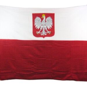 AvidFlag Polish White Eagle Fleece Throw Blanket Poland Coat of Arms