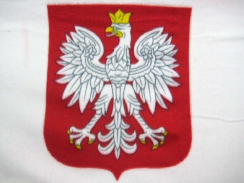 AvidFlag Polish White Eagle Fleece Throw Blanket Poland Coat of Arms