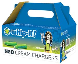 whip-it! sv-6100: cream chargers 100-pack, small, white