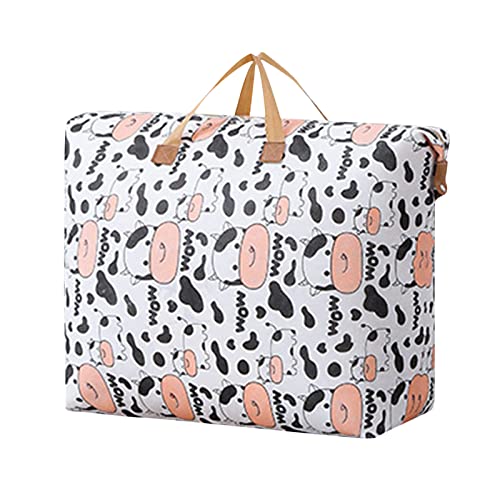 Large Capacity Storage Bag with Handles, Foldable Clothes Storage Bag,Heavy-Duty Storage Tote for Clothes, Moving Supplies (Extra Large)