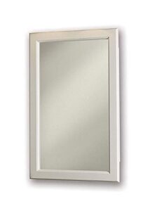 jensen 8120 framed prairie single-door recessed medicine cabinet, white