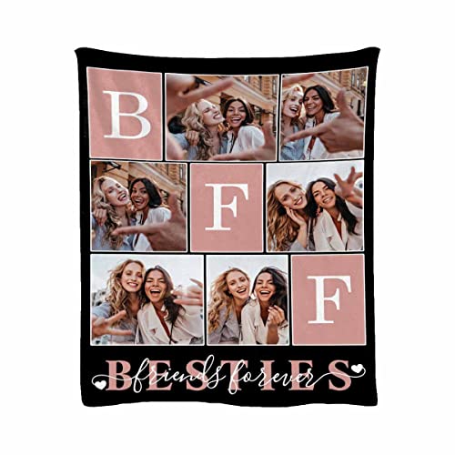 Personalized Besties Cozy Throw Blanket That One Friend You Can Trust with Anything Throw Blanket Lightweight to BFF 6 Photos Lightweight Soft All Season Use Dream Gifts 30"x40"