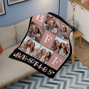 Personalized Besties Cozy Throw Blanket That One Friend You Can Trust with Anything Throw Blanket Lightweight to BFF 6 Photos Lightweight Soft All Season Use Dream Gifts 30"x40"