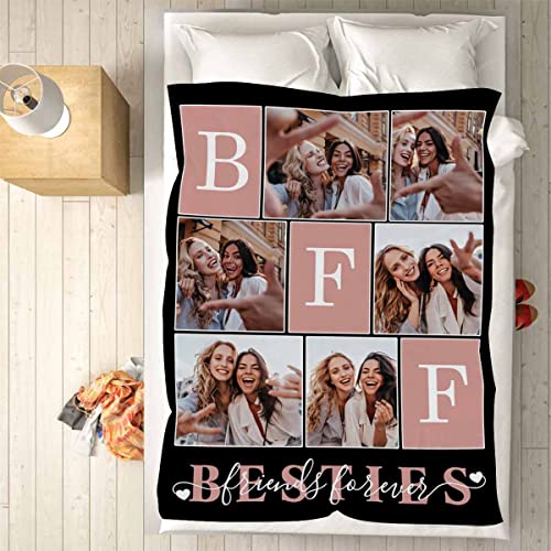 Personalized Besties Cozy Throw Blanket That One Friend You Can Trust with Anything Throw Blanket Lightweight to BFF 6 Photos Lightweight Soft All Season Use Dream Gifts 30"x40"