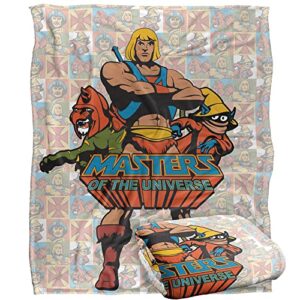 masters of the universe heroes officially licensed silky touch super soft throw blanket 50" x 60"