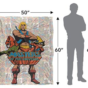 Masters of The Universe Heroes Officially Licensed Silky Touch Super Soft Throw Blanket 50" x 60"