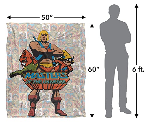 Masters of The Universe Heroes Officially Licensed Silky Touch Super Soft Throw Blanket 50" x 60"