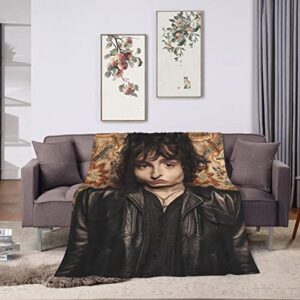 Finn Wolfhard Blanket Ultra-Soft Micro Fleece Blanket for Couch Bed Car Warm Throw Blanket Suitable for All Season