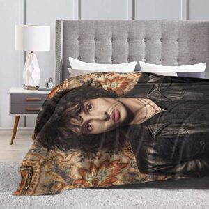 Finn Wolfhard Blanket Ultra-Soft Micro Fleece Blanket for Couch Bed Car Warm Throw Blanket Suitable for All Season