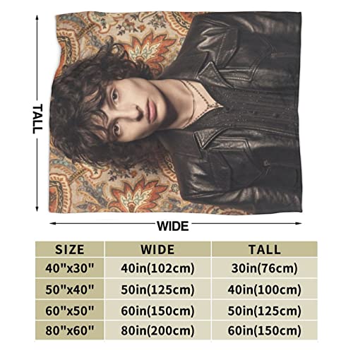 Finn Wolfhard Blanket Ultra-Soft Micro Fleece Blanket for Couch Bed Car Warm Throw Blanket Suitable for All Season