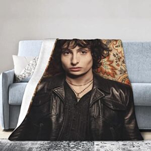 Finn Wolfhard Blanket Ultra-Soft Micro Fleece Blanket for Couch Bed Car Warm Throw Blanket Suitable for All Season