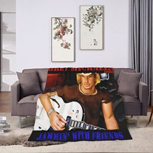 Bret Michaels Jammin' with Friends Blanket Ultra-Soft Micro Fleece Blanket for Couch Bed Car Warm Throw Blanket Suitable for All Season