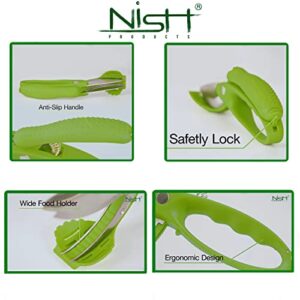 Upgraded Salad Scissors Tossing and Chopping Salad Chopper Heavy Duty Kitchen Salad Scissors Multifunction Double Blade Salad Cutting Tong Scissor Double Blade