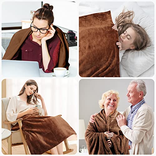 USB Heated Blanket,Heated Car Blanket,Machine Washable Super Cozy Soft Heated Blanket with 3 Heating Levels & Timing Function