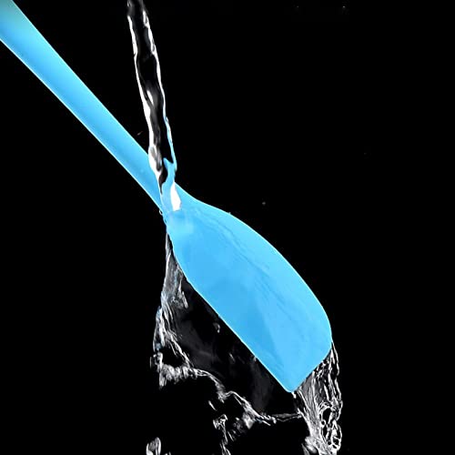 7 Pieces Silicone Spatulas, 11 Inches Non-stick Heat-Resistant Rubber Spatulas with Stainless Steel Core