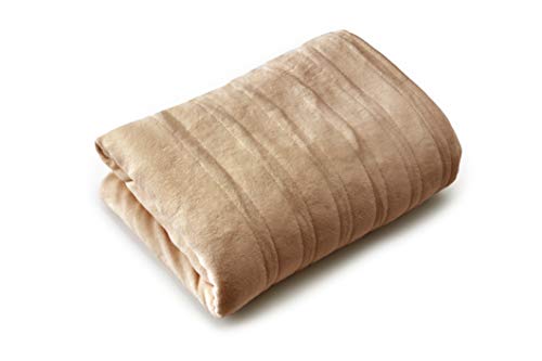 Eddie Bauer | Cabin Comfort Plush Heated Electric Warming Blanket, King, Khaki