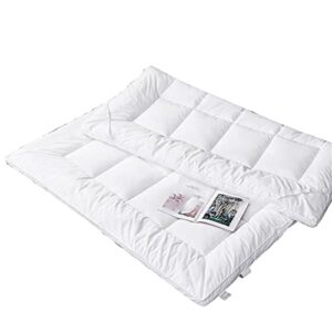 zpzfdc hotel down velvet mattresses thicken keep warm tatami foldable mattress help sleep king queen size (color : onecolor, size : 150x200cm(59x79in))