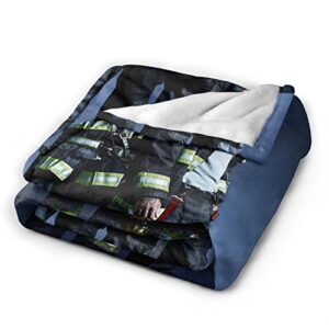 Comfortable Ultra-Soft Micro Fleece Blanket,Kelly Severide Fleece Blankets for Sofa Bed Travel 50"X40"