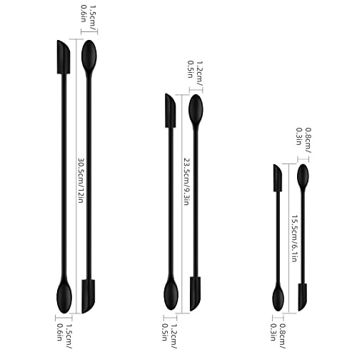 Spatula Set of 6 Silicone Mini Makeup Spatulas,Small Rubber Spatula for Cooking or Baking Kitchen Gadgets Spatula Silicone for Mini Jar,Cosmetics or Reusable Beauty Spatula