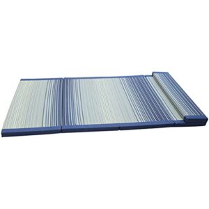 zpzfdc folding japanese traditional tatami mattress mat rectangle large foldable floor mat sleeping tatami mat flooring (color : blue, size : 90x200x3.5cm)