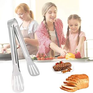 Serving Tongs Kitchen Tongs,Buffet Tongs, Stainless Steel Food Tong Serving Tong,small tongs 6 Pack (7 Inch)