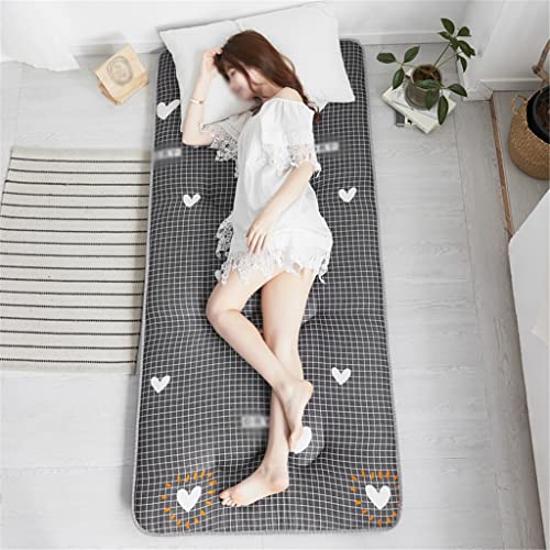 ZPZFDC Medium Thicken Mattress Breathable Foldable Tatami Mat Single Double Suitable for Student Dormitory Bed Mat Mattress (Color : D, Size : 90 x 200cm 1.4kg)