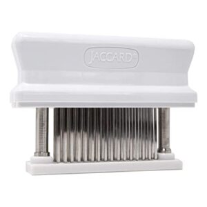 jaccard 48-blade meat tenderizer, original super 3 meat tenderizer, 1.50 x 4.00 x 5.75 inches, white