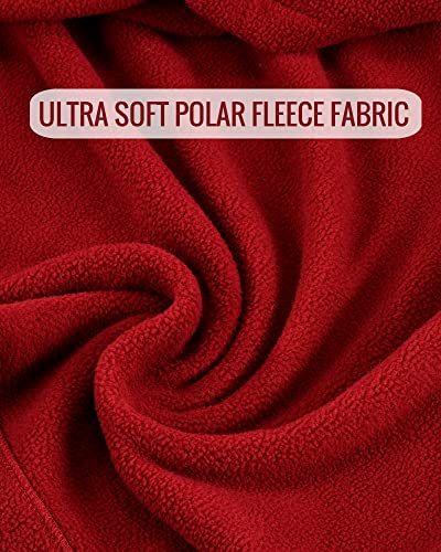 Heated Blanket, Electric Blanket Twin Size 62"x84" with 4 Heating Levels, Super Cozy Soft Polar Fleece Heated Throw, 10H Auto Shut Off & Overheat Protection, Machine Washable, Red