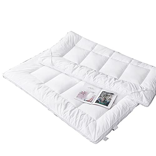 YLYAJY Hotel Down Velvet Mattresses Thicken Keep Warm Tatami Foldable Mattress Help Sleep King Queen Size (Color : OneColor, Size : 120x200cm(47x79in))