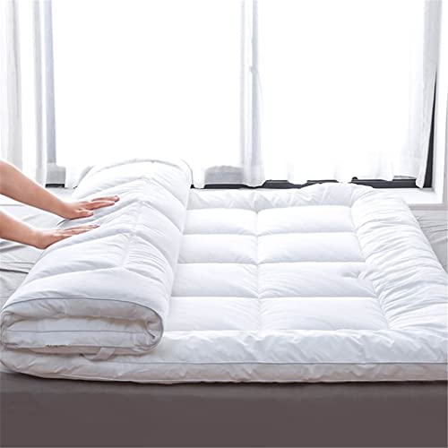 YLYAJY Hotel Down Velvet Mattresses Thicken Keep Warm Tatami Foldable Mattress Help Sleep King Queen Size (Color : OneColor, Size : 120x200cm(47x79in))