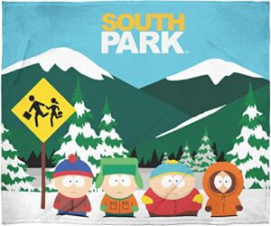 intimo south park stan marsh kyle broflovski cartman kenny mccormick show throw blanket