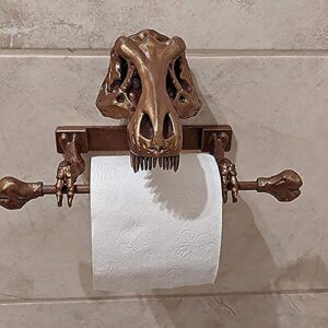 Skeleton Toilet Paper Holder - Creative Dinosaur Tissue Paper Holder Organizer for Wall, Skull Tissue Holder for Bathroom Storage, Living Room Decor (Dinosaur Tissue Holder), Gifts for Dino Lovers