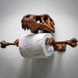 Skeleton Toilet Paper Holder - Creative Dinosaur Tissue Paper Holder Organizer for Wall, Skull Tissue Holder for Bathroom Storage, Living Room Decor (Dinosaur Tissue Holder), Gifts for Dino Lovers