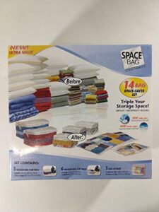 itw space bag 14 bag space saver set clear