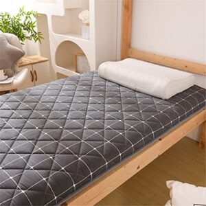 YLYAJY Plaid Fold Single Double Tatami Soft Mattress Adults Bedroom Thicken 6cm Topper Floor Mats Student Dormitory Mattress (Color : D, Size : 100 x 200cm 2.8kg)