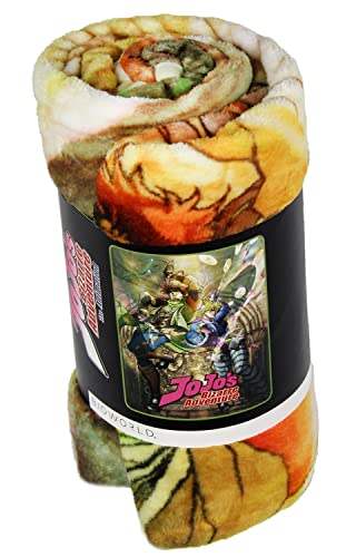 Bioworld JoJo's Bizarre Adventure Anime JoJo and Dio Brando Manga Super Soft Plush Throw Blanket 45" x 60"