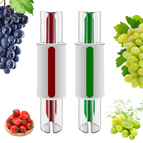 Tomato Slicer Multi-Function Grape Cutter Small Fruit Cutter Grape Kitchen Accessories Cake Decoration Tool Fruit Slicer (Red)