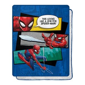 northwest spider-man this looks silk touch sherpa throw blanket, 40" x 50"
