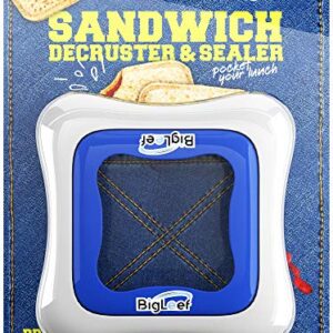 Sandwich Cutter, Sealer and Decruster for Kids - Remove Bread Crust, Make DIY Pocket Sandwiches - Non Toxic, BPA Free, Food Grade Mold - Durable, Portable, Easy to Use (Square)