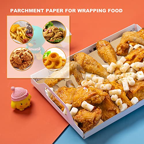 200 Pcs Parchment Paper Sheets 9 x 13 Inches, Precut Parchment Paper for Baking, Air Fryer Disposable Paper Liner, HOFHTD Non-Stick Cooking Papers for Grilling, Frying, Steaming