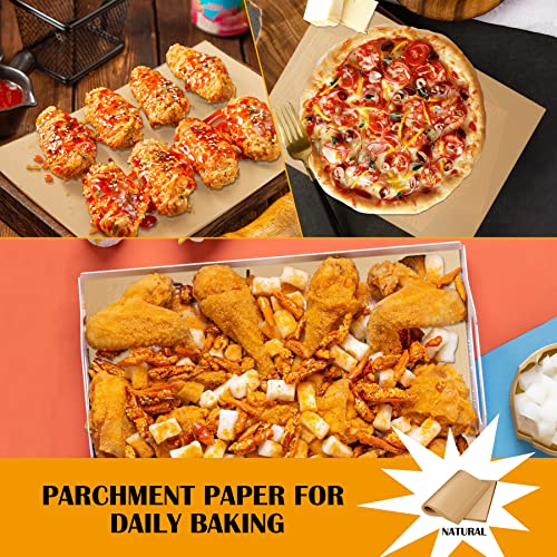 200 Pcs Parchment Paper Sheets 9 x 13 Inches, Precut Parchment Paper for Baking, Air Fryer Disposable Paper Liner, HOFHTD Non-Stick Cooking Papers for Grilling, Frying, Steaming