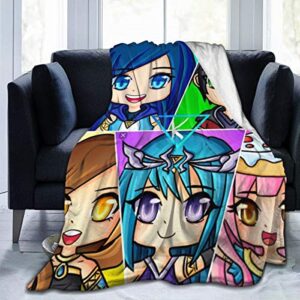 the krew its-funneh all protagonists blankets super soft warm faux fur throw blanket -ultra-soft micro fleece blanket twin, warm, lightweight, pet-friendly, throw for home bed, sofa & dorm