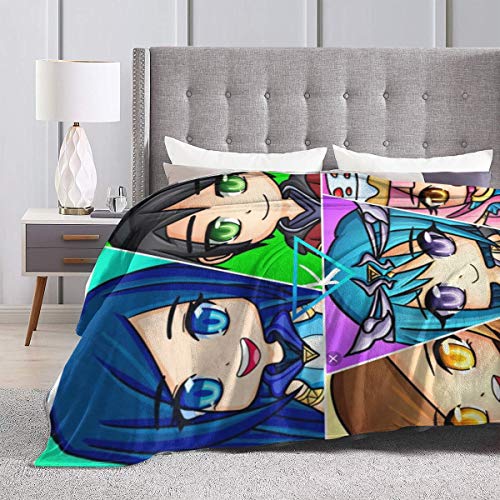 The Krew Its-Funneh All Protagonists Blankets Super Soft Warm Faux Fur Throw Blanket -Ultra-Soft Micro Fleece Blanket Twin, Warm, Lightweight, Pet-Friendly, Throw For Home Bed, Sofa & Dorm