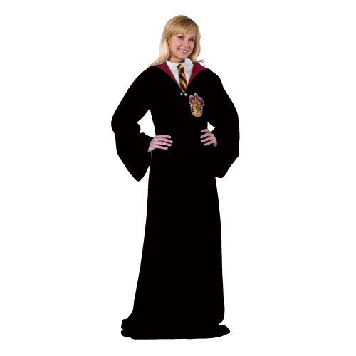 Harry Potter Comfy Throw - Gryffindor Robes Fleece Blanket Sleeves