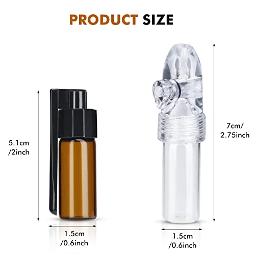 Portable Mini Spice Storage Pepper Shaker Bottle with Spoon (4 Pack),Bottle for Outdoor Camping Travel