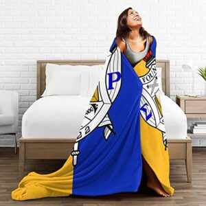 Sigma Gamma Rho Blanket Flannel Throw Ultra Soft Micro Blanket 50inchx40inch, Black