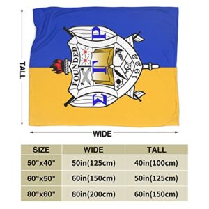 Sigma Gamma Rho Blanket Flannel Throw Ultra Soft Micro Blanket 50inchx40inch, Black