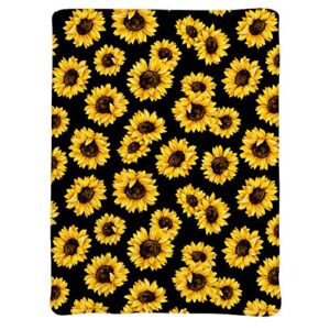 jasmoder throw blanket sunflower soft microfiber lightweight cozy warm blankets for couch bedroom living room